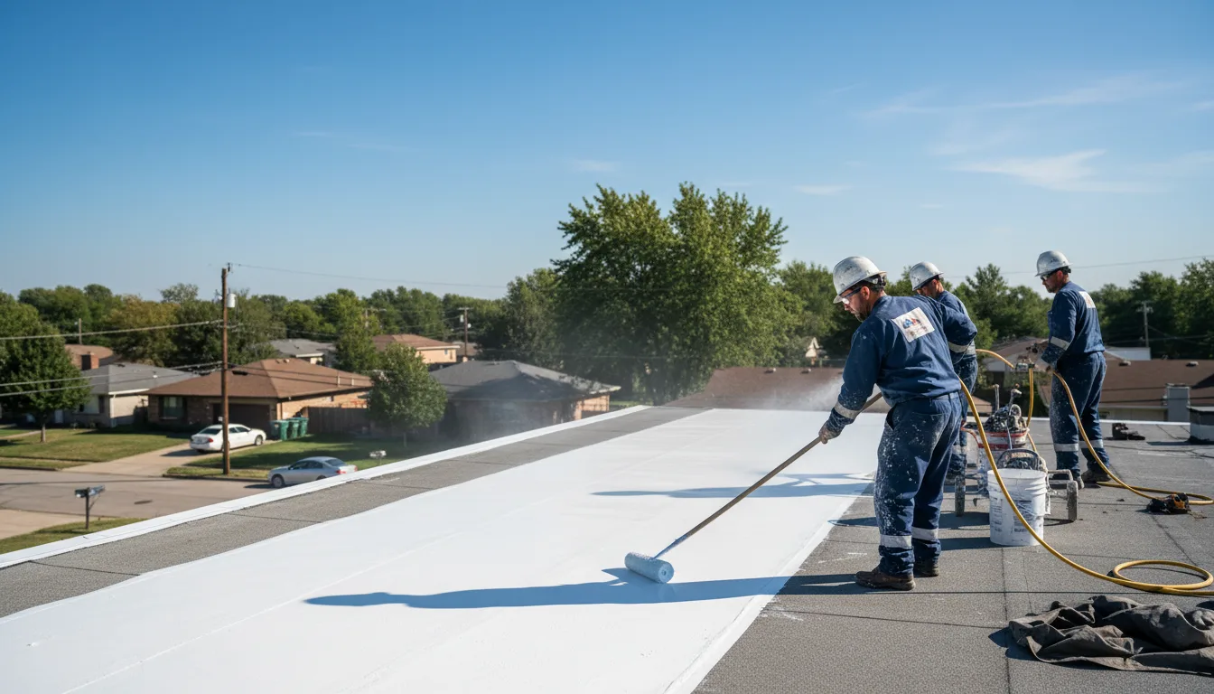 Commercial roof coating in Melvindale, MI near me
